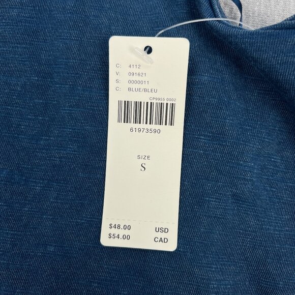 Anthroplogie Pilcro Twist-Back Tank Top Womens S Blue Relaxed Fit Patchwork NEW - Picture 10 of 16